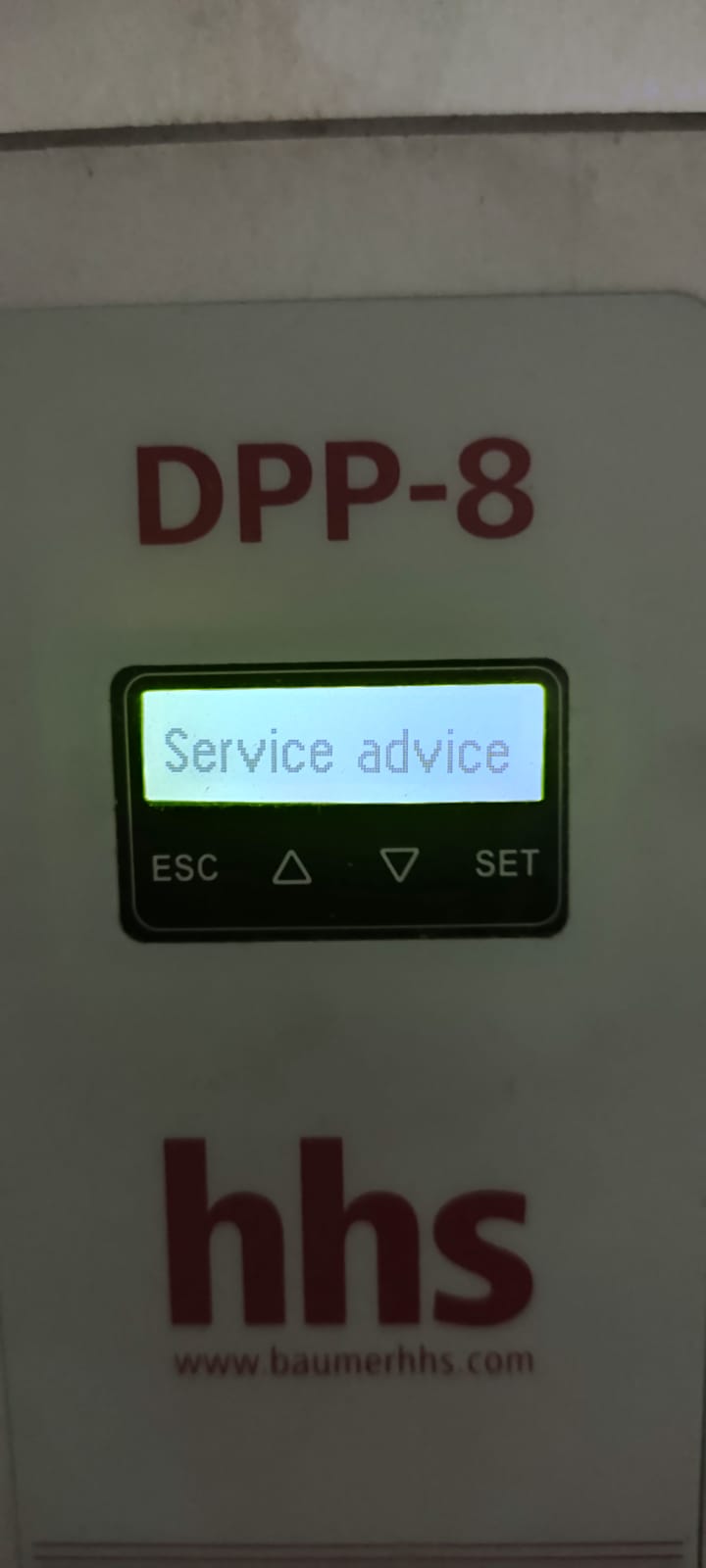 Напоминание Service Advise - насос двухпоршневый DPP-8